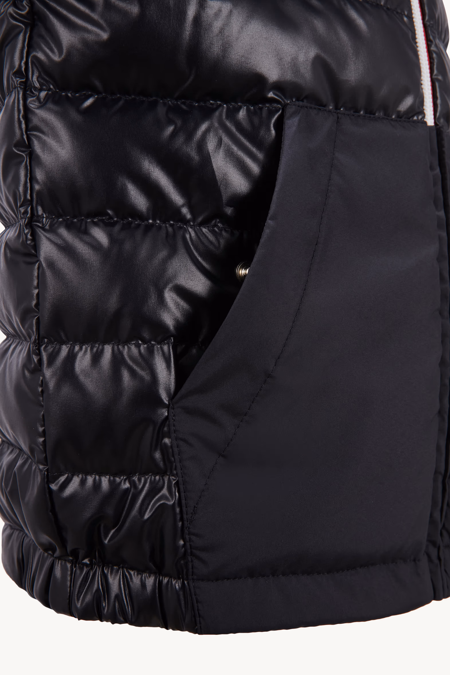 Chaleco plumífero con capucha Apatou Niño Azul Noche Moncler 4